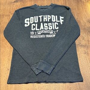 South Pole Classic Men's Black Long Sleeve Shirt